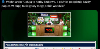 Artur Wichniarek OSTRO nt. CAŁOWANIA HERBÓW przez piłkarzy xD